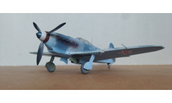 Pro built Yak-9 (M. Albert) Alanger 1/48 ICM Як-7ДИ model w engine!