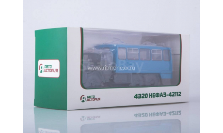 Вахтовый автобус НЕФАЗ-42112 (4320), масштабная модель, Автоистория (АИСТ), scale43, УРАЛ