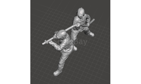 Пожарные, фигурка, FirePrint 3D, 1:43, 1/43