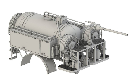 АП-2(130) мод.148, сборная модель автомобиля, ЗИЛ, FirePrint 3D, 1:43, 1/43