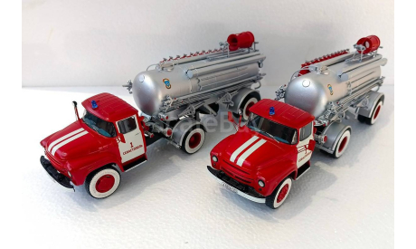 Полуприцеп пенного тушения АВ-6, сборная модель (другое), ЗИЛ, FirePrint 3D, scale43