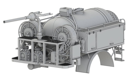 АП-2(130) мод.148, сборная модель автомобиля, ЗИЛ, FirePrint 3D, 1:43, 1/43