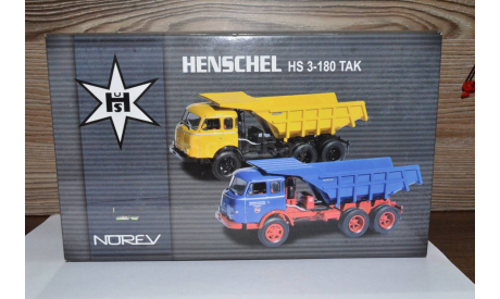 КОРОБКИ : Henschel - HS 3-180 TAK 1:43 / Norev ! ТОРГ ! ПОЧТОВЫЕ - 200р, боксы, коробки, стеллажи для моделей