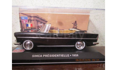 SIMCA PRESIDENTIELLE 1959 altaya 1/43, масштабная модель, scale43