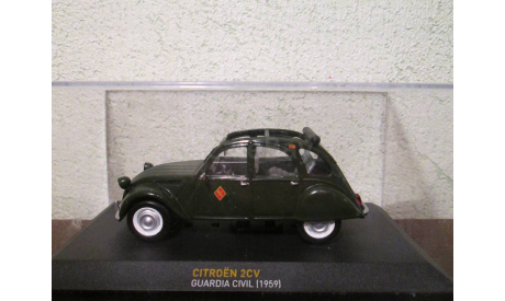 Citroen 2cv guardia civil 1959, масштабная модель, Altaya, scale43, Citroën