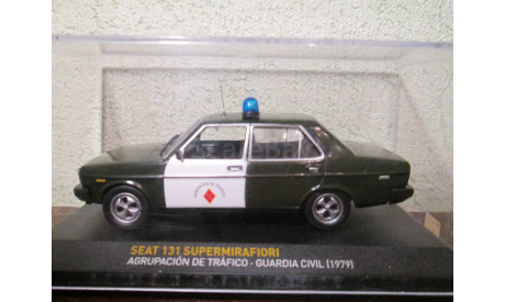 Seat 131 supermirafiori agrupacion de trafico-guardia civil 1979, масштабная модель, Altaya, 1:43, 1/43