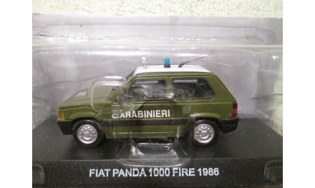 fiat panda 1000 fire 1986 1/43 deagostini, масштабная модель, scale43