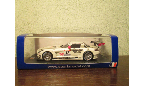 mercedes benz sls gt3 team graff n 17 gt tour 2011, масштабная модель, Mercedes-Benz, spark, 1:43, 1/43