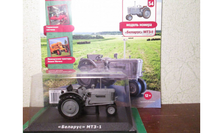 Тракторы: история, люди, машины №54 - МТЗ-1 ’Беларусь’, масштабная модель трактора, HACHETTE, scale43