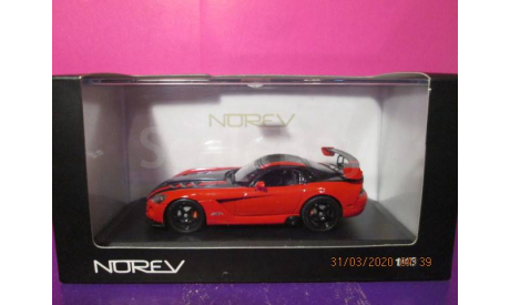 Dodge Viper SRT10 ACR, масштабная модель, NOREV, 1:43, 1/43