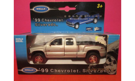 99 CHEVROLET SILVERADO 1/43, масштабная модель, WELLY, scale43