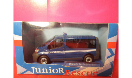 renault trafic minibus 1/43 cararama junior rescue gendarmerie, масштабная модель, scale43