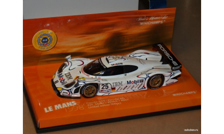 MINICHAMPS Porsche 911 GT1 LM 1998, масштабная модель, scale43