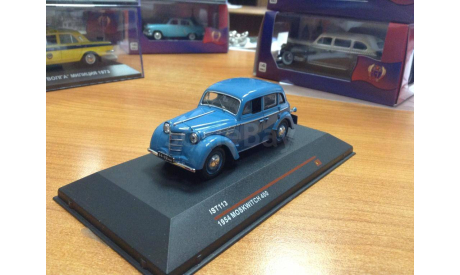 Москвич-400 синий 1954 г., масштабная модель, scale43