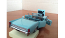 Lincoln Continental cabriolet 1961 бирюза Franklin mint, масштабная модель, scale43