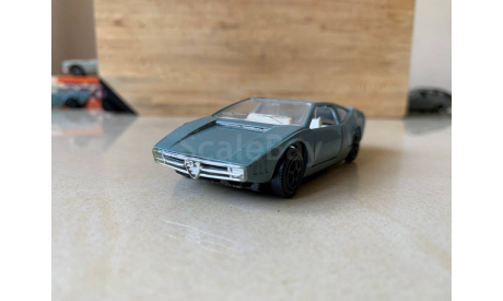 Alfa Romeo Iguana, 1969 г., белый салон КФИ им. К.Ф. Ватутина Ремейк Mebetoys-Mattel, масштабная модель, Киевский эксперимент.-механич. завод игрушек им. К.Ф. Ватутина (КФИ), scale43