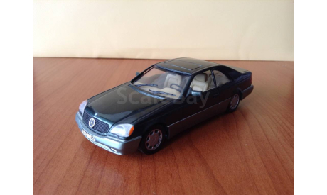 Mercedes-Benz W140 600 SEC 1992 malachit green/crème MINICHAMPS, масштабная модель, scale43