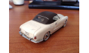 VW KARMANN GHIA 1200 № 5000 1957 white cabriolet MINICHAMPS, масштабная модель, scale43, Volkswagen