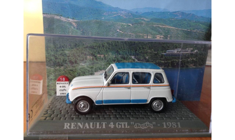 RENAULT 4 GTL white & blue “Jogging”, 1981, Universal Hobbies, масштабная модель, scale43