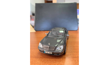 Mercedes-Benz W220 S-class S500 grey metallic 1998 Maisto, масштабная модель, scale43