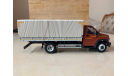 ГАЗон NEXT (C41R31) магистральный грузовик, цвет кабины: ’оранжевый-красный’ (’металлик’), кузов: серый, масштабная модель, НАП-АРТ, scale43