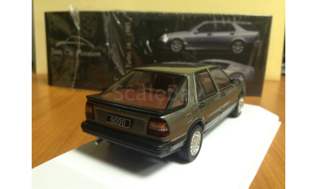 Saab 9000 Turbo I6, seashell, 1985, Altaya Saab car museum collection, масштабная модель, scale43