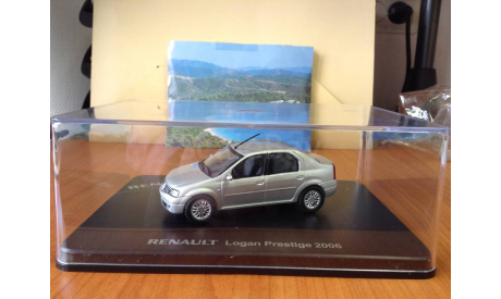 RENAULT Logan Prestige 2006 silver grey dialer, Eligor, масштабная модель, scale43