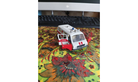 РАФ 1:43 Скорая помощь (АСМП), масштабная модель, Агат/Моссар/Тантал, 1/43