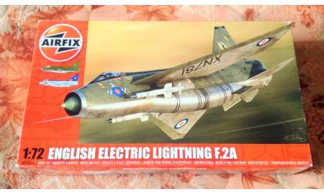 Сборная модель самолета Lightning F.2А от Airfix (А04054), сборные модели авиации, English Electric, scale72