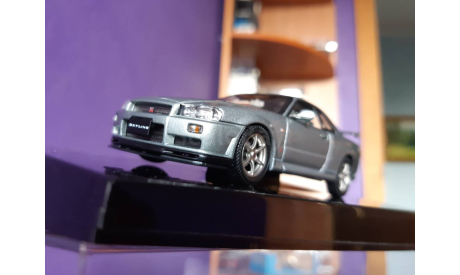Nissan Skyline GT-R V-spec II от AutoArt, масштабная модель, 1:43, 1/43
