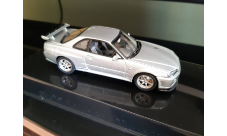 Nissan Skyline GT-R V-spec II от AutoArt, масштабная модель, 1:43, 1/43