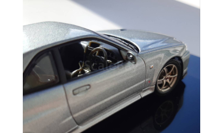 Nissan Skyline GT-R V-spec II от AutoArt, масштабная модель, 1:43, 1/43