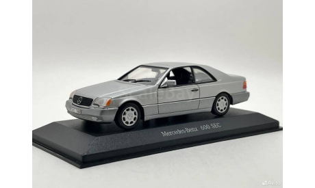 Mercedes S Class 600SEC W140 C140 1992 S600 Minichamps Редкий, масштабная модель, Mercedes-Benz, scale43