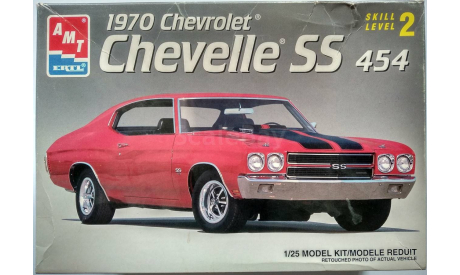 AMT 1970 Chevrolet Chevelle ss 454, 1/25, сборная модель автомобиля, scale24