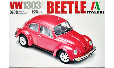 Italeri VW 1303S Beetle 1/24, сборная модель автомобиля, Volkswagen, scale24