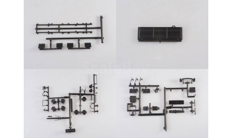 Сборная модель МАЗ-6303 бортовой с тентом, сборная модель автомобиля, AVD Models, scale43