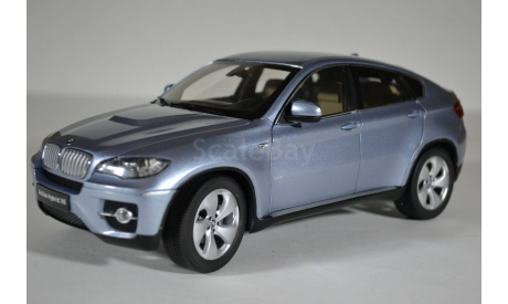 BMW X6 Active Hybrid (E71) голубой мет., масштабная модель, Kyosho, 1:18, 1/18