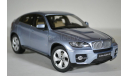 BMW X6 Active Hybrid (E71) голубой мет., масштабная модель, Kyosho, 1:18, 1/18