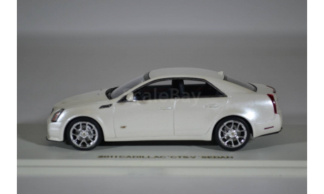 Cadillac CTS-V Sedan 2011 White Diamond, масштабная модель, Luxury, scale43