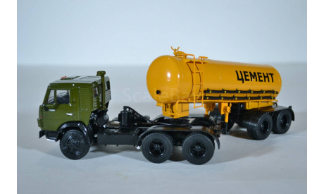 КАМАЗ-54112 с полуприцепом-цементовозом ТЦ-11, масштабная модель, ПАО КАМАЗ, scale43