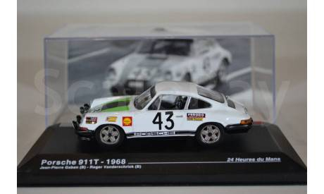 Porsche 911T 1968 #43, масштабная модель, IXO/Altaya, 1:43, 1/43