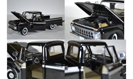 Ford F-100 Custom Cab Pickup - Raven Black (Sunstar 1273 1965), масштабная модель, scale18