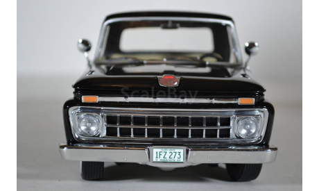 Ford F-100 Custom Cab Pickup - Raven Black (Sunstar 1273 1965), масштабная модель, scale18