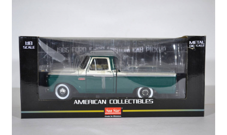 Ford F-100 Custom Cab Pickup - Wimbledon White  Holly Green (Sunstar 1274 1966), масштабная модель, 1:18, 1/18