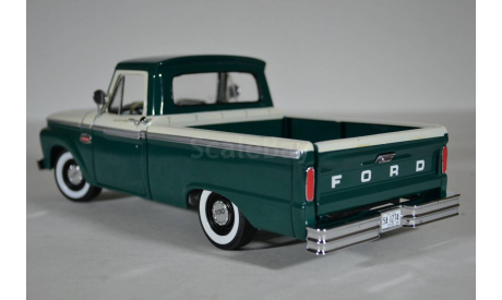 Ford F-100 Custom Cab Pickup - Wimbledon White  Holly Green (Sunstar 1274 1966), масштабная модель, 1:18, 1/18