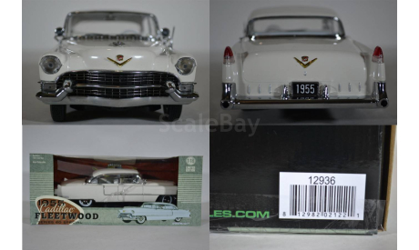CADILLAC Fleetwood Series 60 1955 белый, масштабная модель, Greenlight Collectibles, scale18