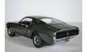 FORD Mustang GT Fastback 1968 с фигуркой Steve McQueen в машине (из кф Детектив Буллитт), масштабная модель, Greenlight Collectibles, 1:18, 1/18