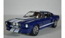 FORD MUSTANG Shelby GT500 1967 синий с белыми полосами, масштабная модель, Greenlight Collectibles, 1:18, 1/18