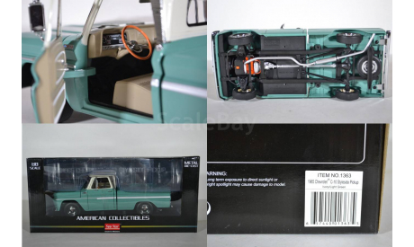 Chevrolet C-10 Styleside Pickup - Ivory  Light Green (Sunstar 1363 1965), масштабная модель, scale18