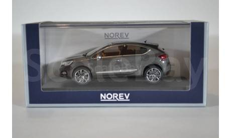 Citroen DS4 (рестайлинг) 2015 серый черный, масштабная модель, Citroën, Norev, scale43